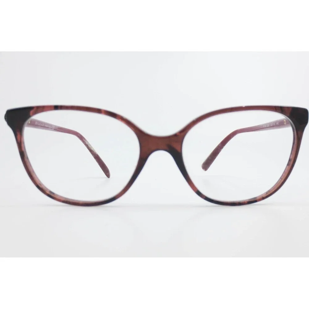 Bvlgari 4129 5397 Tortoise Dark Red Cat Eye Eyeglass Frames 52-16-140 Italy